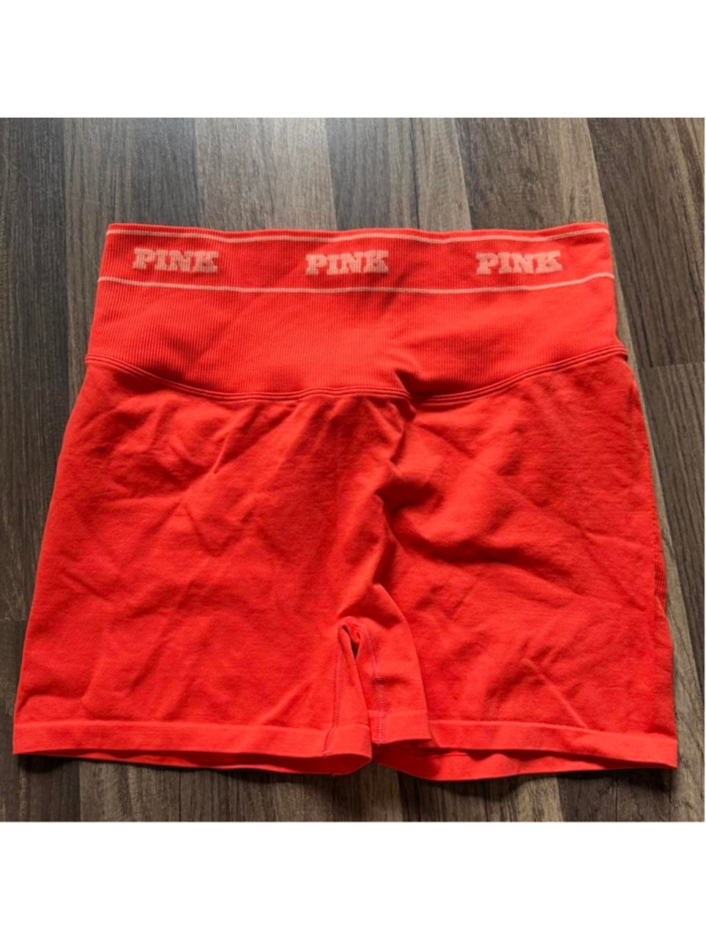 Bright orange PINK Victoria’s Secret seamless biker shorts
